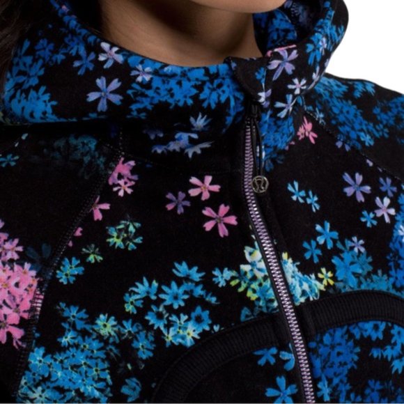 Lululemon Scuba Hoodie *Stretch US 4 Petal Pop Multi / Fresh Teal Lined - Picture 2 of 16
